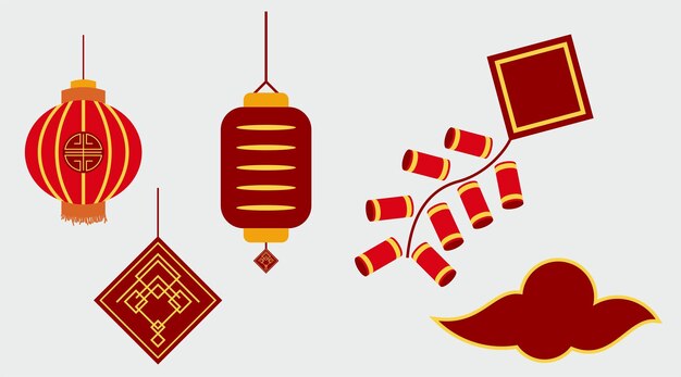 chinese new year vector element