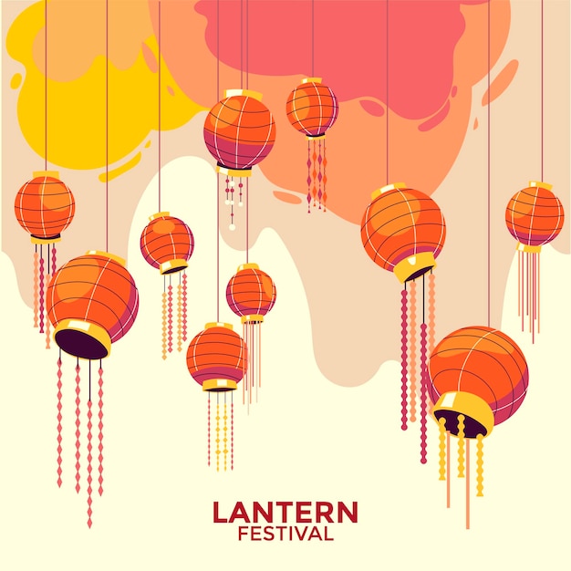 Chinese Paper Lantern Festival Celebration