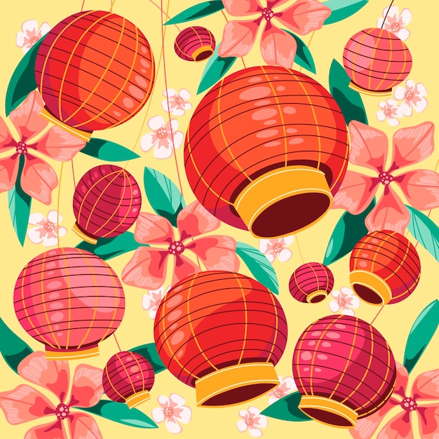 Chinese Paper Lantern Festival Celebration