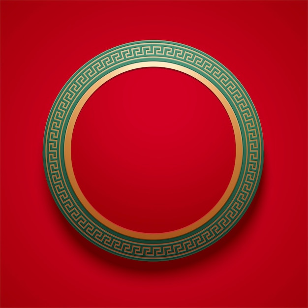 Chinese traditional round frame