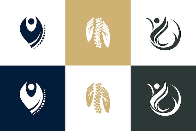 Chiropractic logo design element for your business