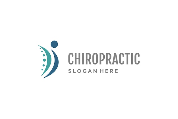 Chiropractic logo design vector unique idea concept