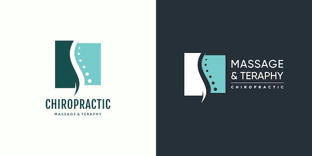 Chiropractic logo design with fresh and creative abstract idea