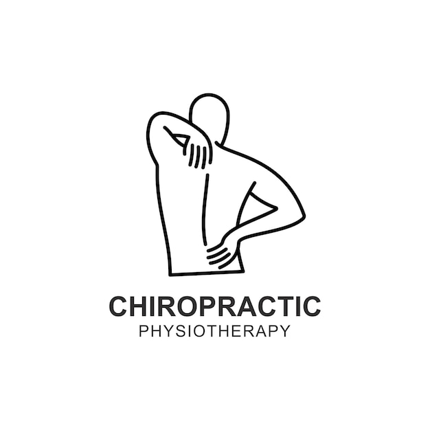 Vector chiropractic symbol vector icon design illustration template