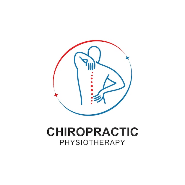 Vector chiropractic symbol vector icon design illustration template