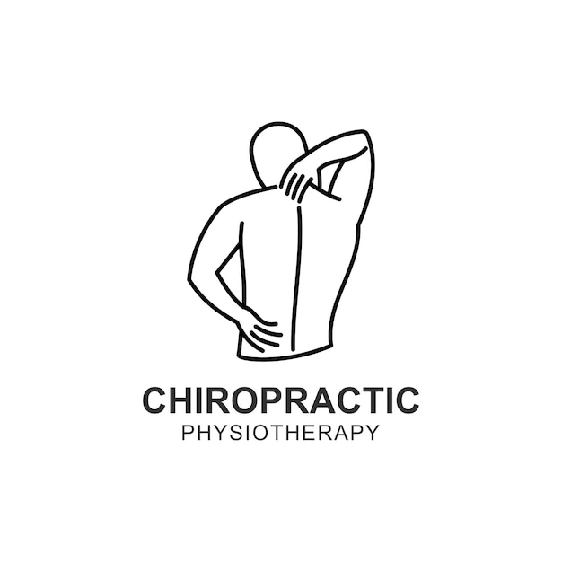 Vector chiropractic symbol vector icon design illustration template