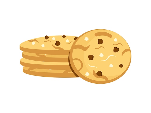 Choco Chip Cookies Illustration