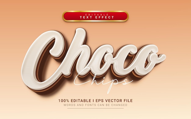 Choco text effect