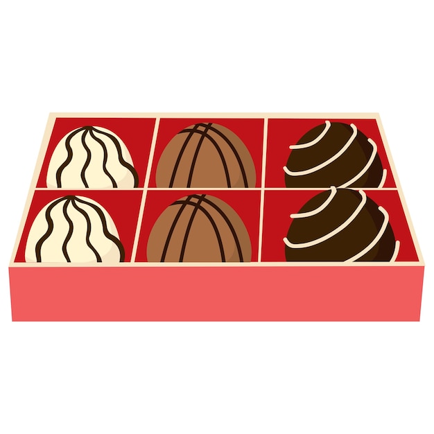 Vector chocolate box icon