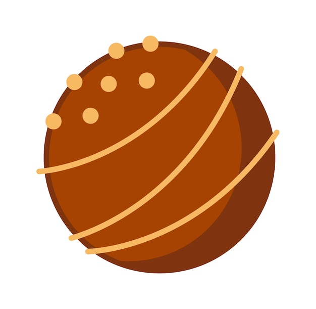 Chocolate candy icon Vector illustration