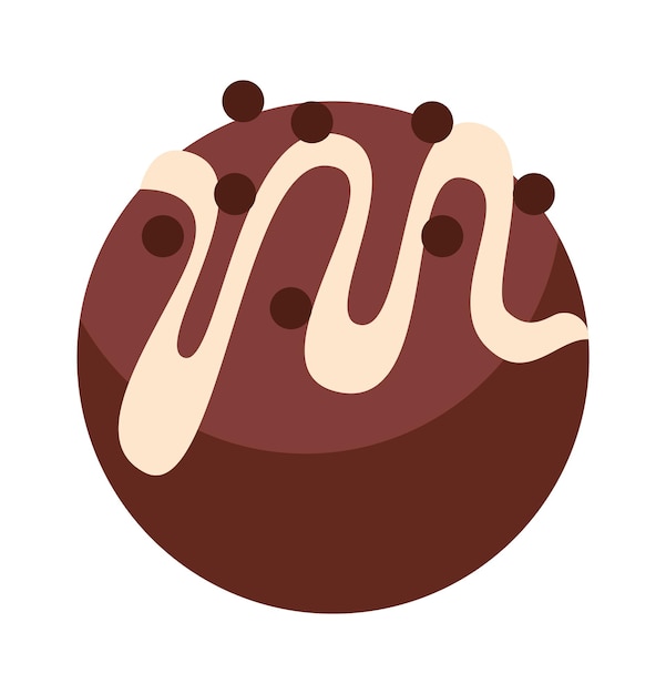 Chocolate candy icon Vector illustration