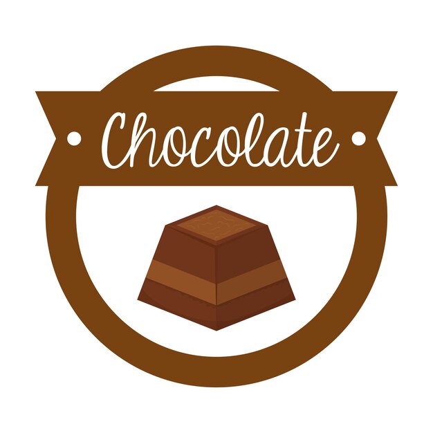 Chocolate  concept with icon design