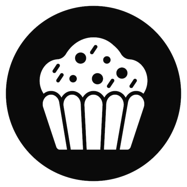 Chocolate Cupcake Vector Illustration