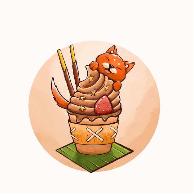 Chocolate Drink Art Illustration