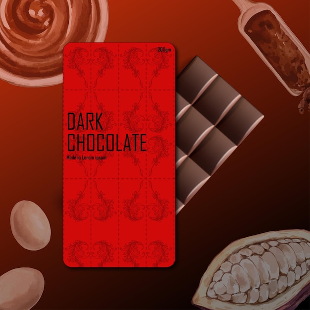 Vector chocolate product design