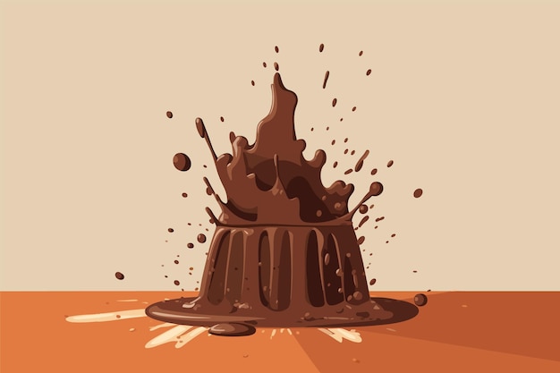 Chocolate splashes illustration