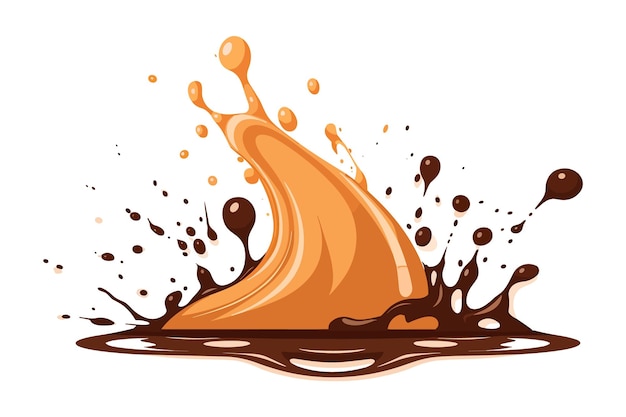 Chocolate splashes illustration