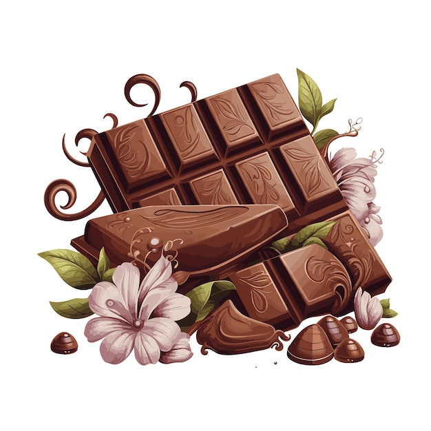 Chocolate Sublimation Vector Illustration