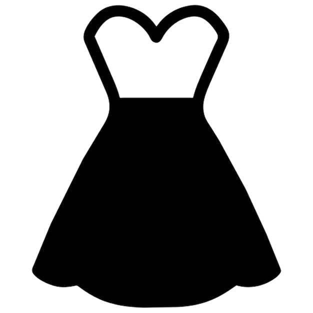 choice of bridesmaid dress icon pictogram