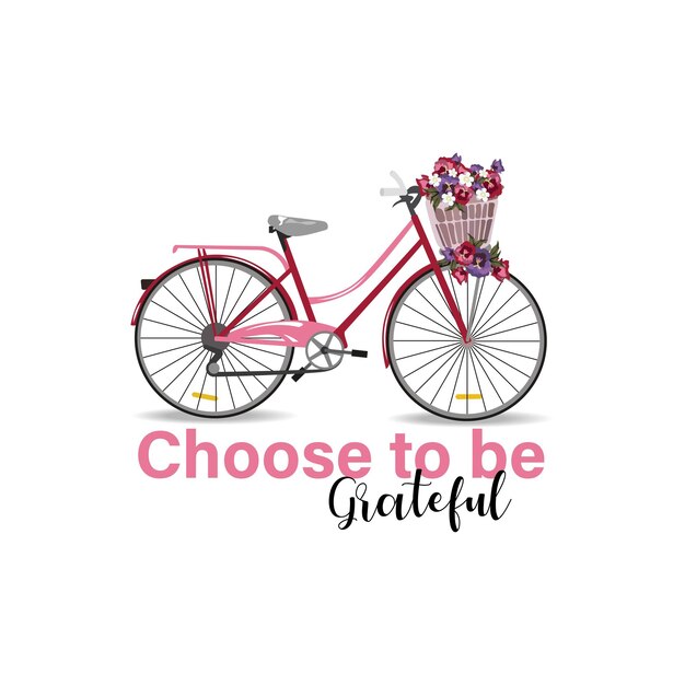 choose to be grateful t shirt design illustration