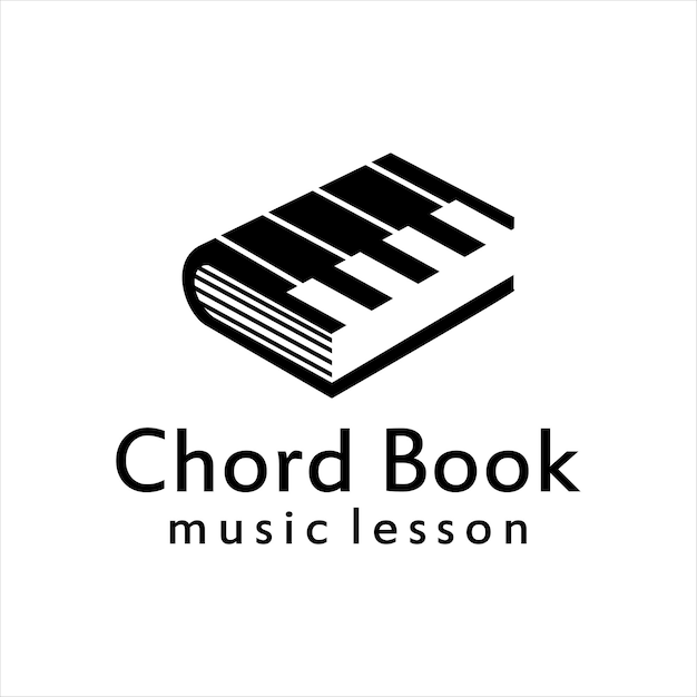 Chord book piano logo Note book Music Logo Icon Design Music Book Logo Design