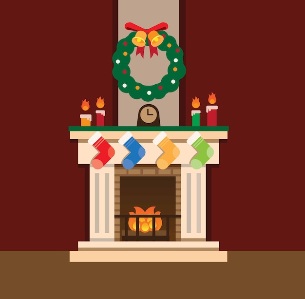 Chrismas Decoration Flat Design