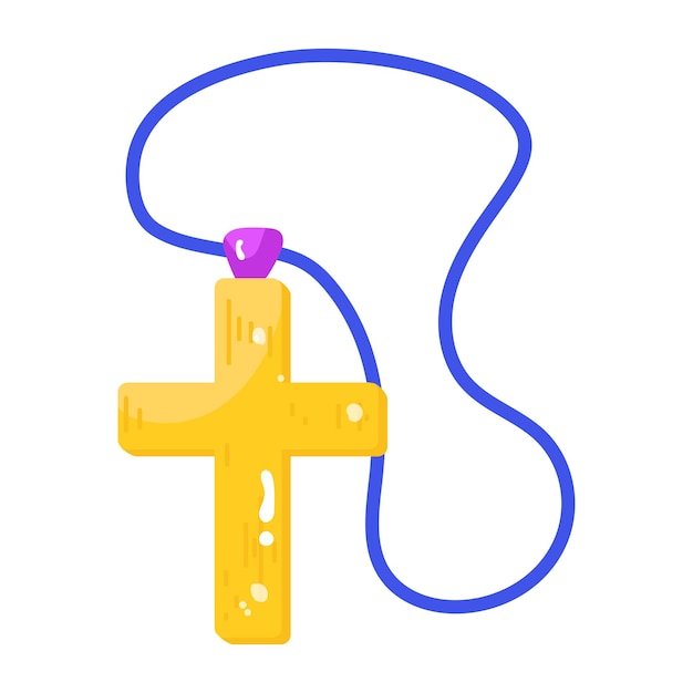 Christ pendant flat editable sticker icon