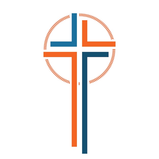 Christian cross icon Vector illustration