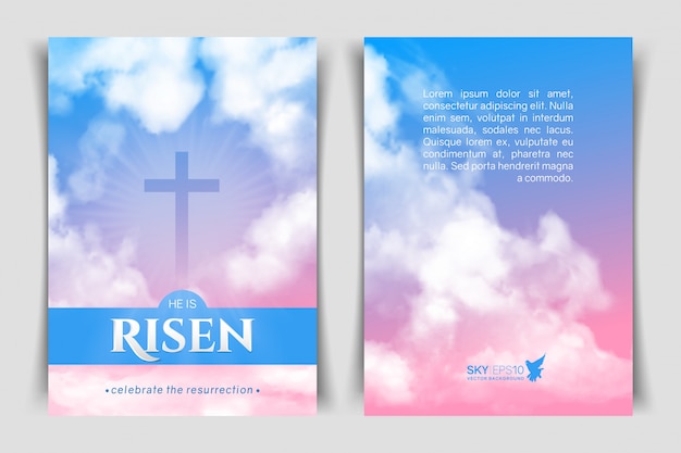 Christian religious design for Easter celebration.