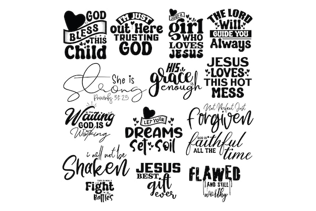 Vector christian svg bundle