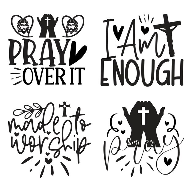 Vector christian tshirt and svg design bundle jesus svg quotes tshirt design bundle