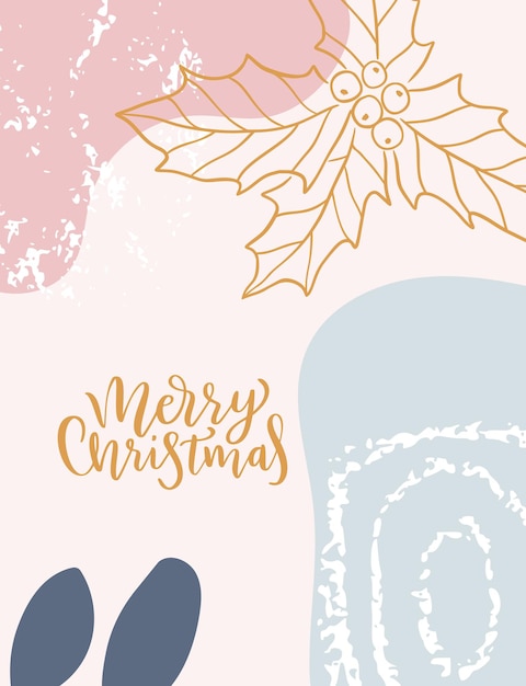 Christmas abstract background texture in modern style new year illustrationminimal artvector illustr...