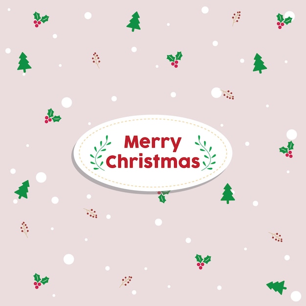 Christmas Background Doodle pattern illustration