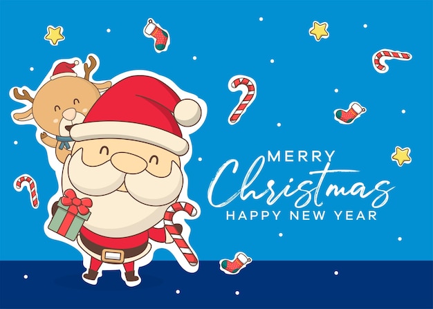 Christmas background Flat design for christmas design