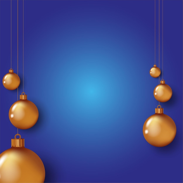 Christmas Background on free text area and christmas tree form with metal Star and balls. Chic Chris