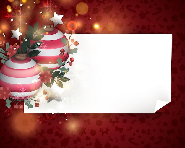 Christmas background and paper template