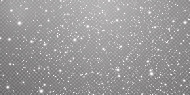 Christmas background. Powder PNG. Magic bokeh shines with white dust.