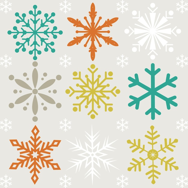 Christmas background with snowflake design