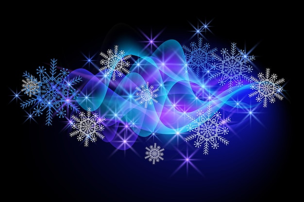 Christmas background with snowflakes