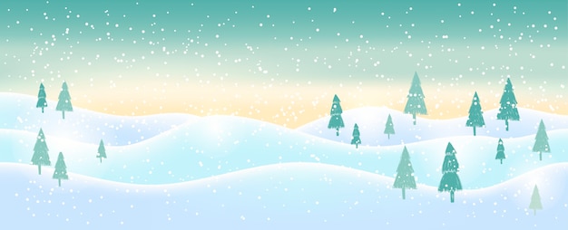 Christmas background with white sparkling snowflakes