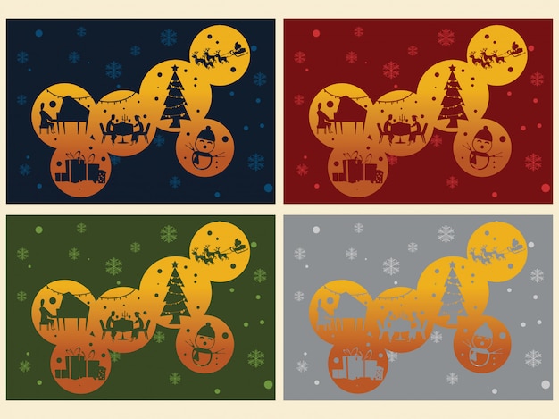 Christmas backgrounds vector illustration