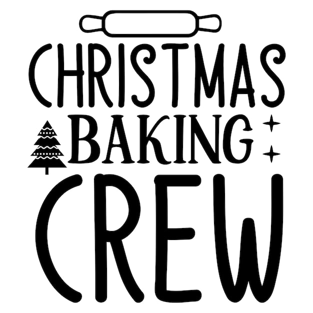 Christmas baking crew Pot Holder SVG