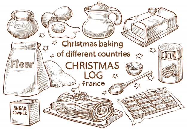 Christmas baking. Ingredients