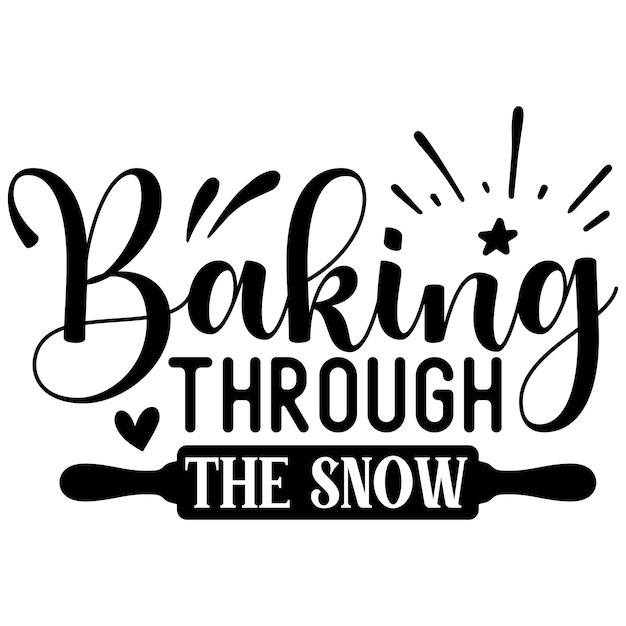 Christmas Baking SVG Design Template