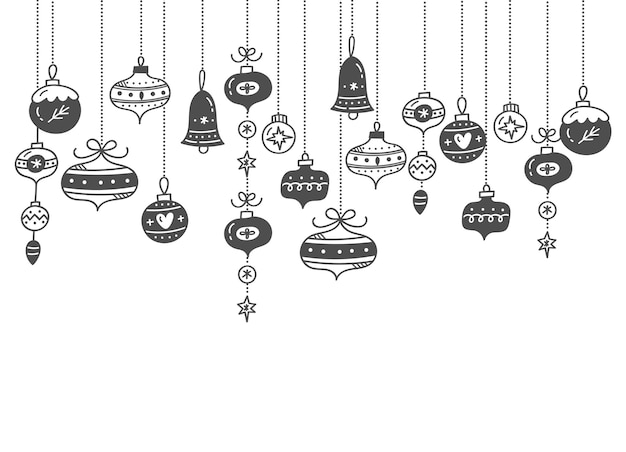 Christmas ball decoration   illustration