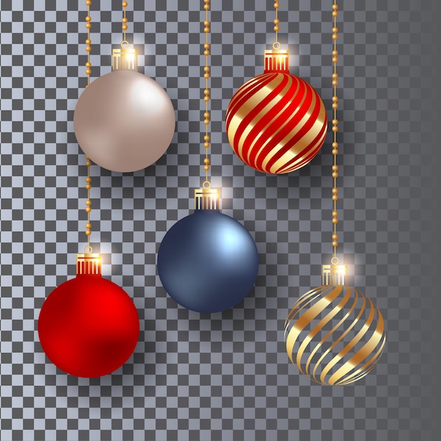 Christmas Ball Decoration With Red  Golden Ball