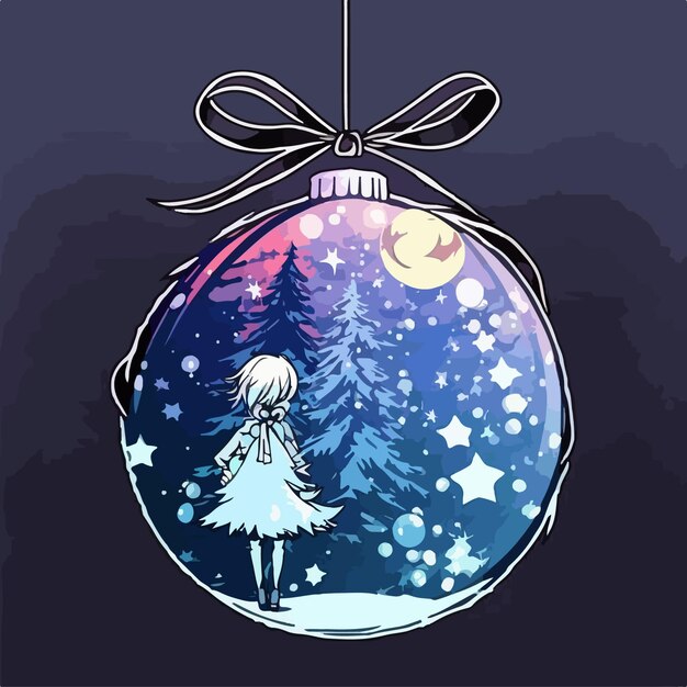 Christmas ball sticker xmas balls stickers collection Multicolor