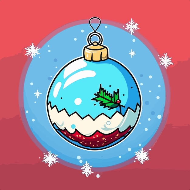 Christmas ball sticker xmas balls stickers pack Winter holidays