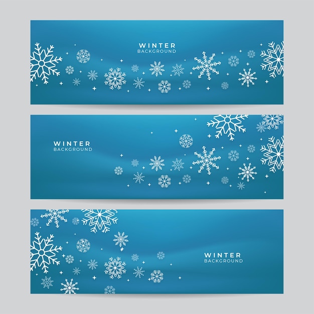 Christmas blue background with snow. Christmas banner card with snowflake border vector illustration.