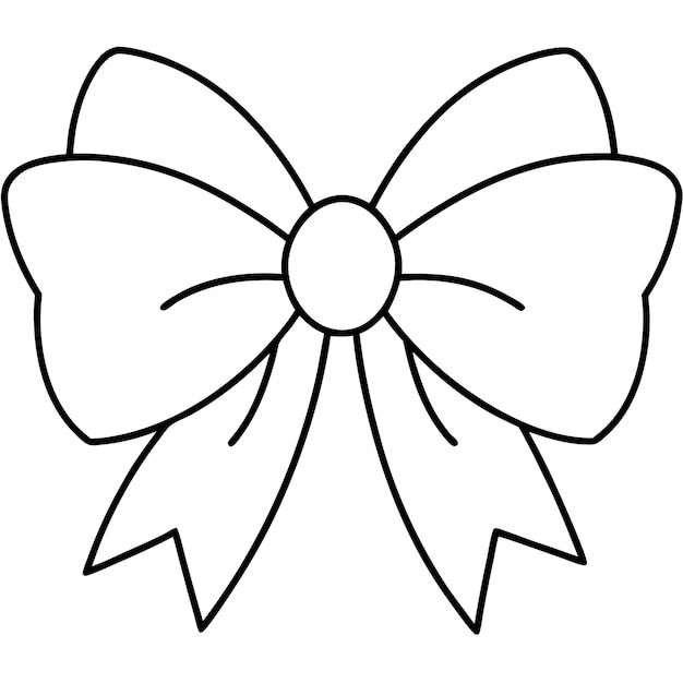 Christmas Bow Vector Art for Holiday Design